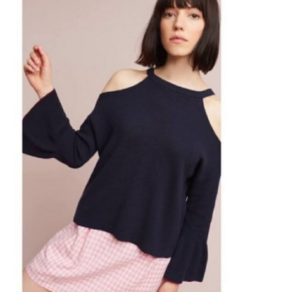 ANTHROPOLOGIE Knitted & Knotted Open Shoulder